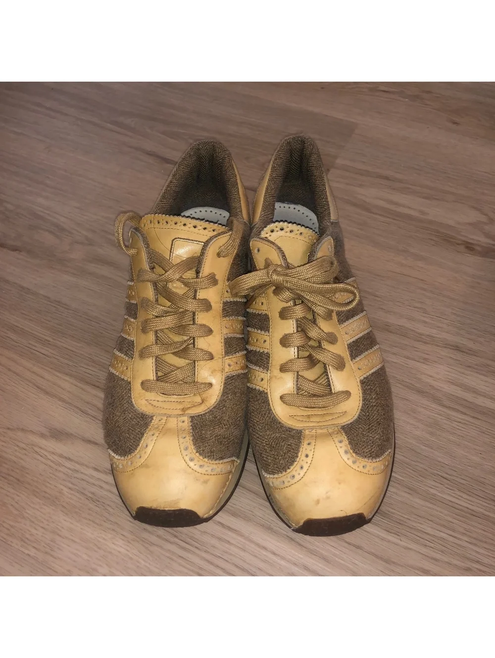 ADIDAS COUNTRY LX TWEED SAMBA OG JAPAN HERRINGBONE SAMPLE BROWN TAN MENS 11 RARE